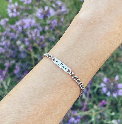 1776 Dainty Stainless Steel Bracelet