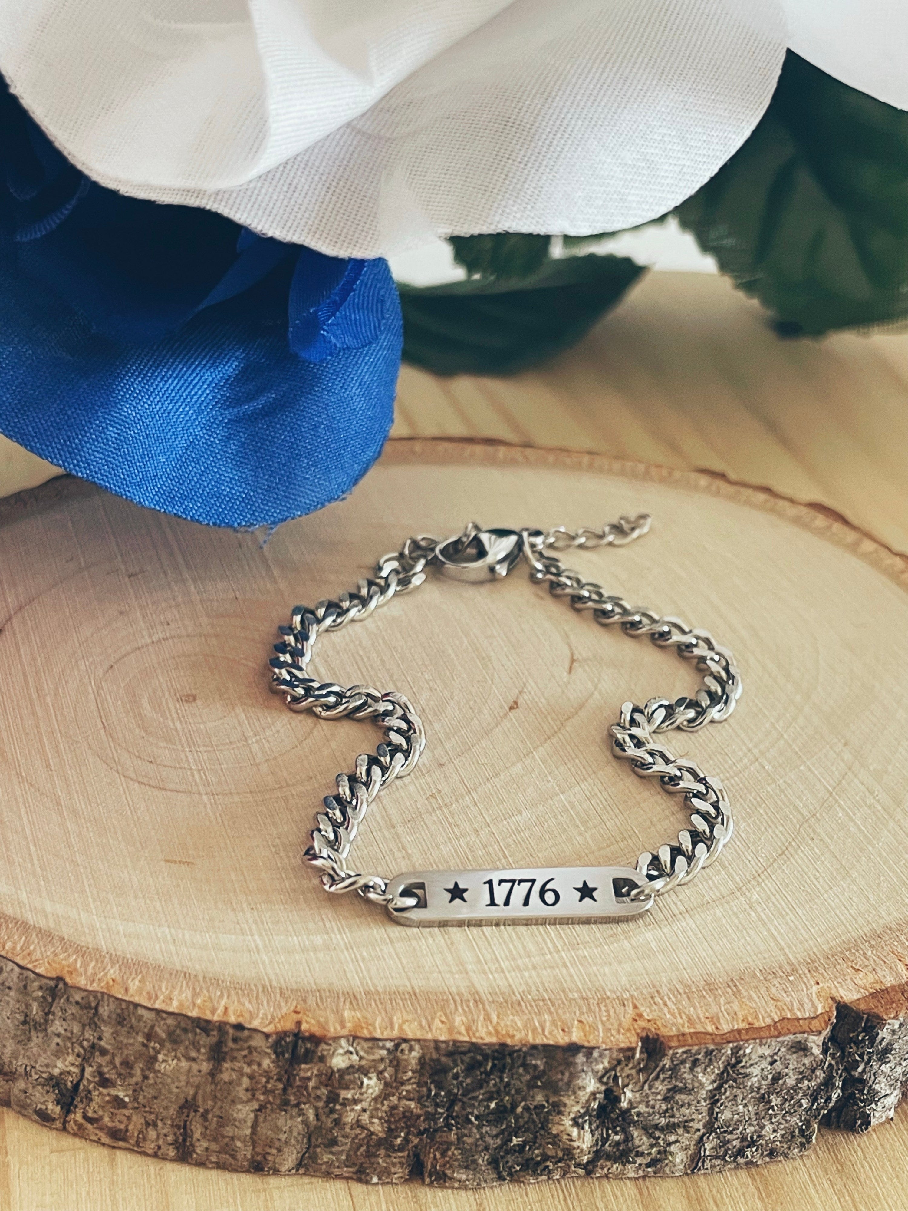1776 Dainty Stainless Steel Bracelet