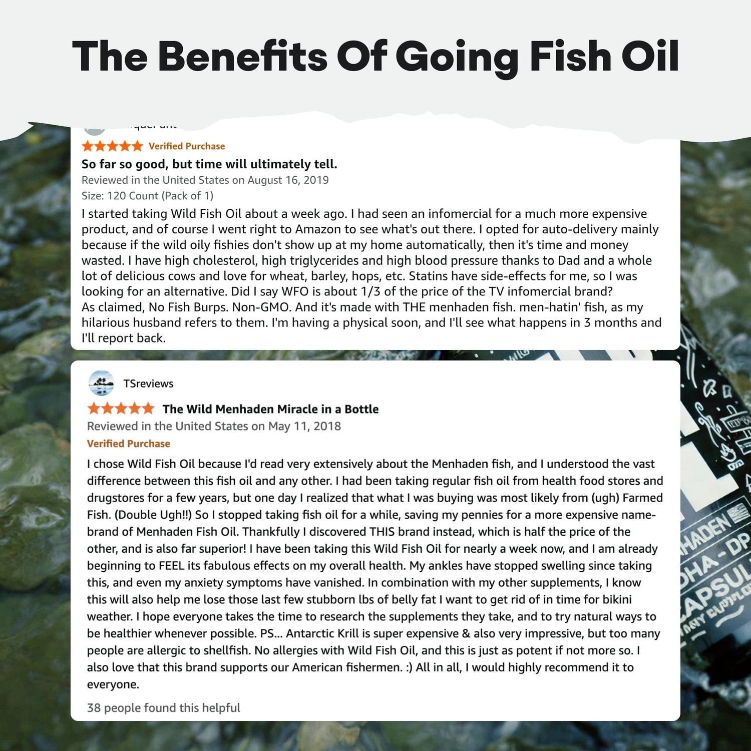 Fish Oil Capsules, 60 servings – Omega-3 for Heart Health &amp; Cognitive Function