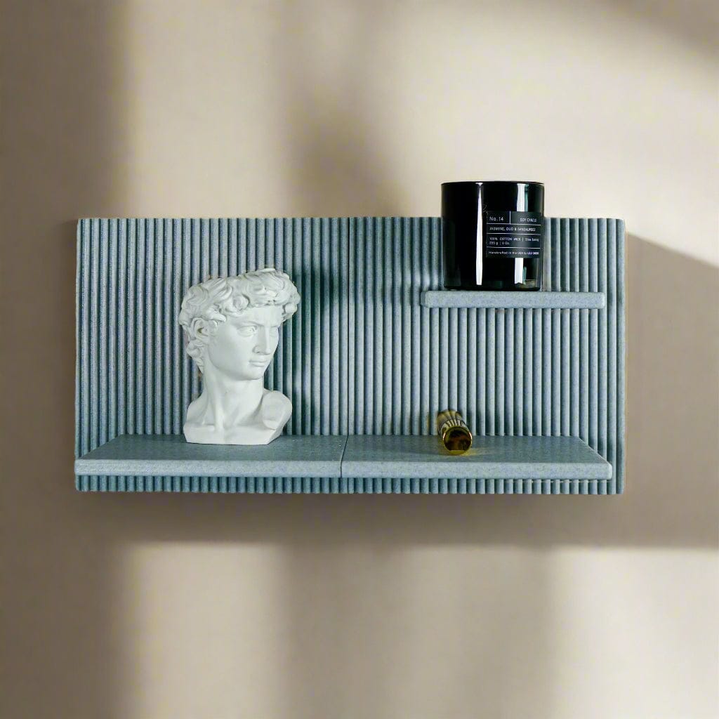Rosebud HomeGoods Floating Shelf Marble Modern Floating Wall Shelf, Unique Retro Home Decor, 3D Printed Perfume Display/Reed Diffuser Shelf, Wall Shelf Catchall, Hosting Decor Gift, EDGE