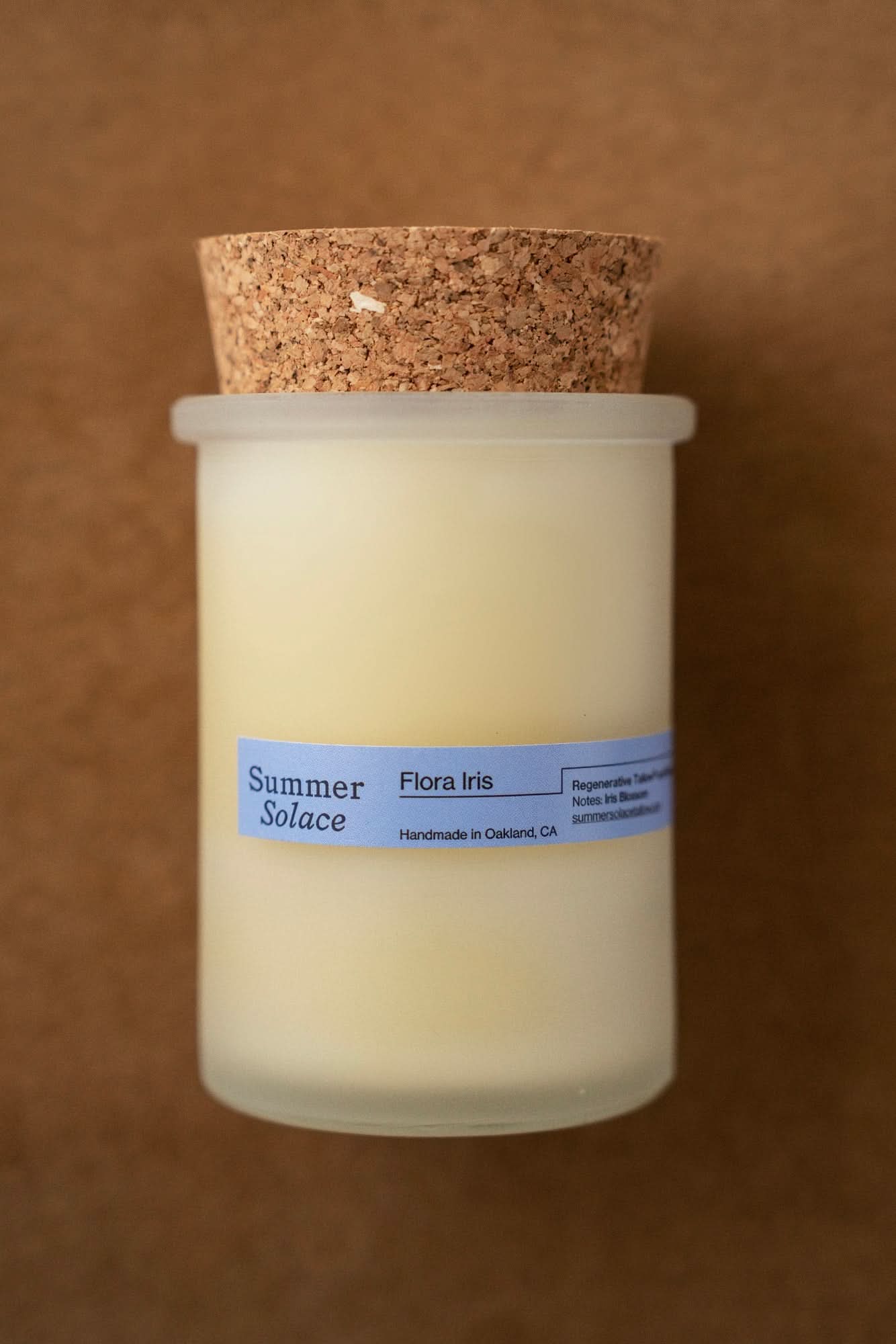 Summer Solace Tallow Tallow Candle Flora Iris – Tallow Candle with Orris &amp; Palo Santo | 6 oz