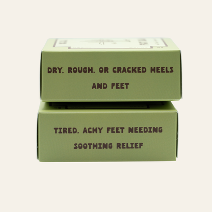 peppermint-infused foot tallow balm