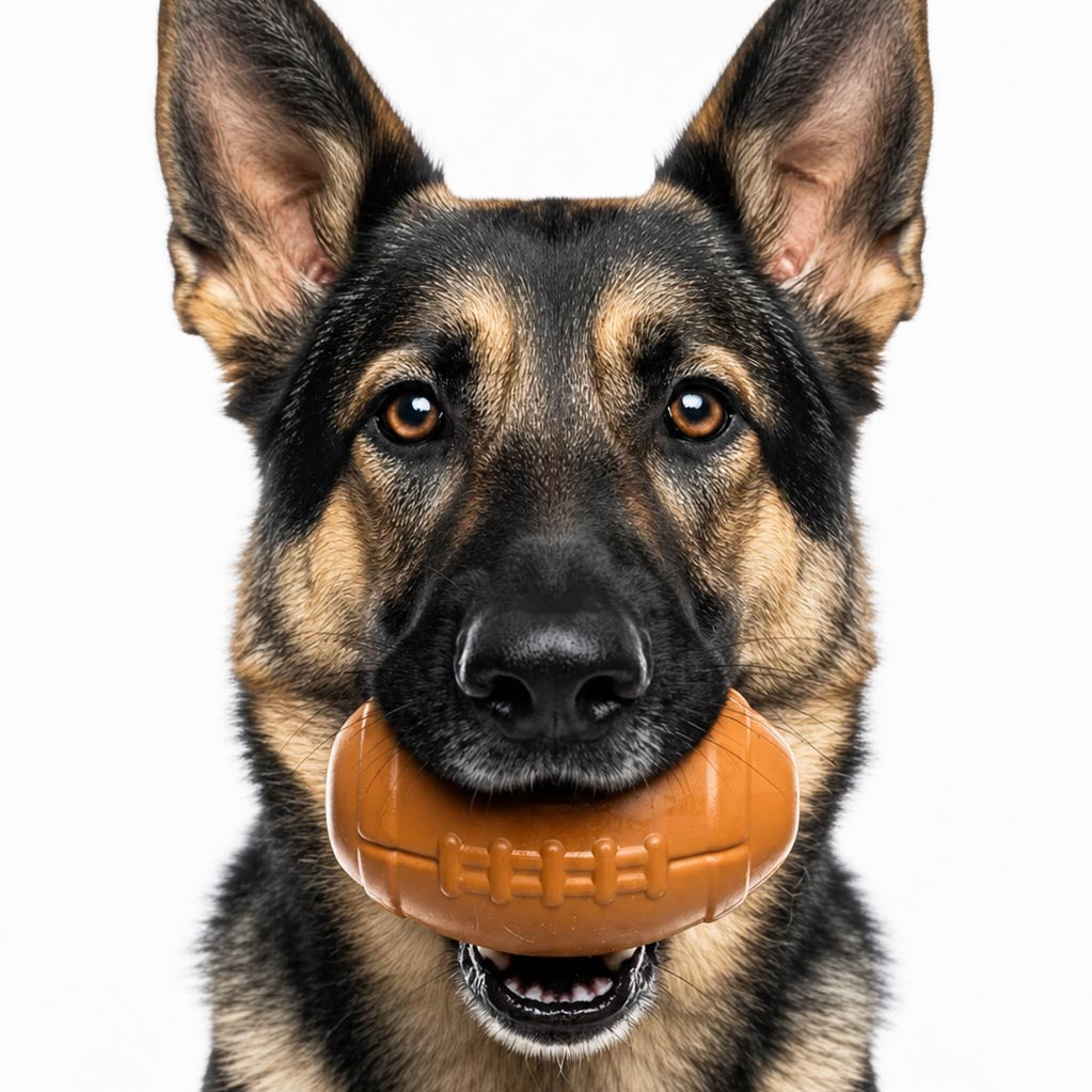 Football Dog Chew Toy &amp; Treat Dispenser - USA Made | SodaPup
