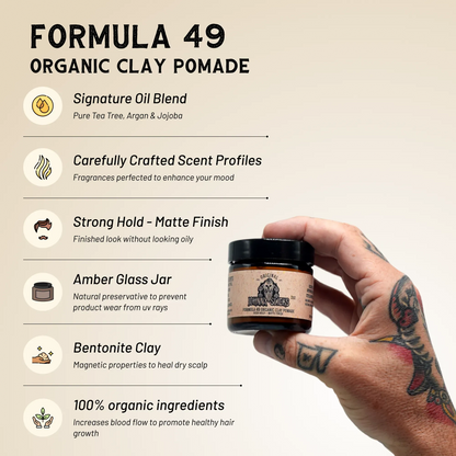 Johnny Slicks Formula 49 - Organic Clay Pomade
