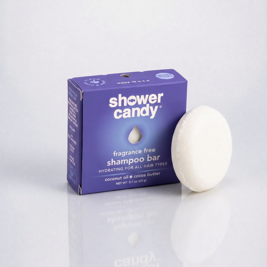 Fragrance Free Shampoo Bar | Shower Candy – Hydrating for All Hair Types