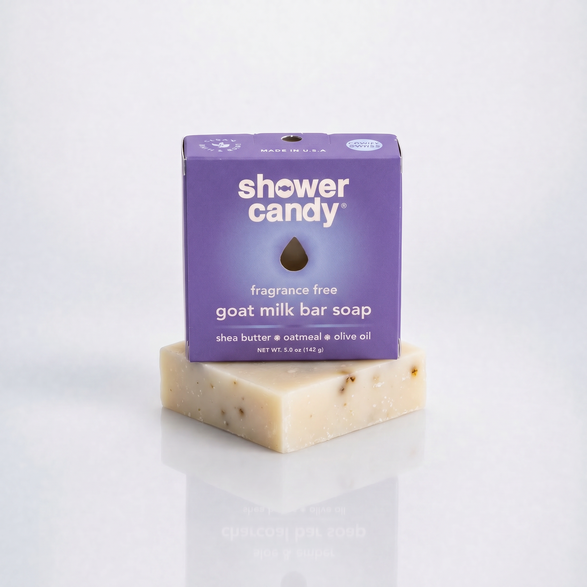 Fragrance Free Goat Milk Soap Bar | Shower Candy