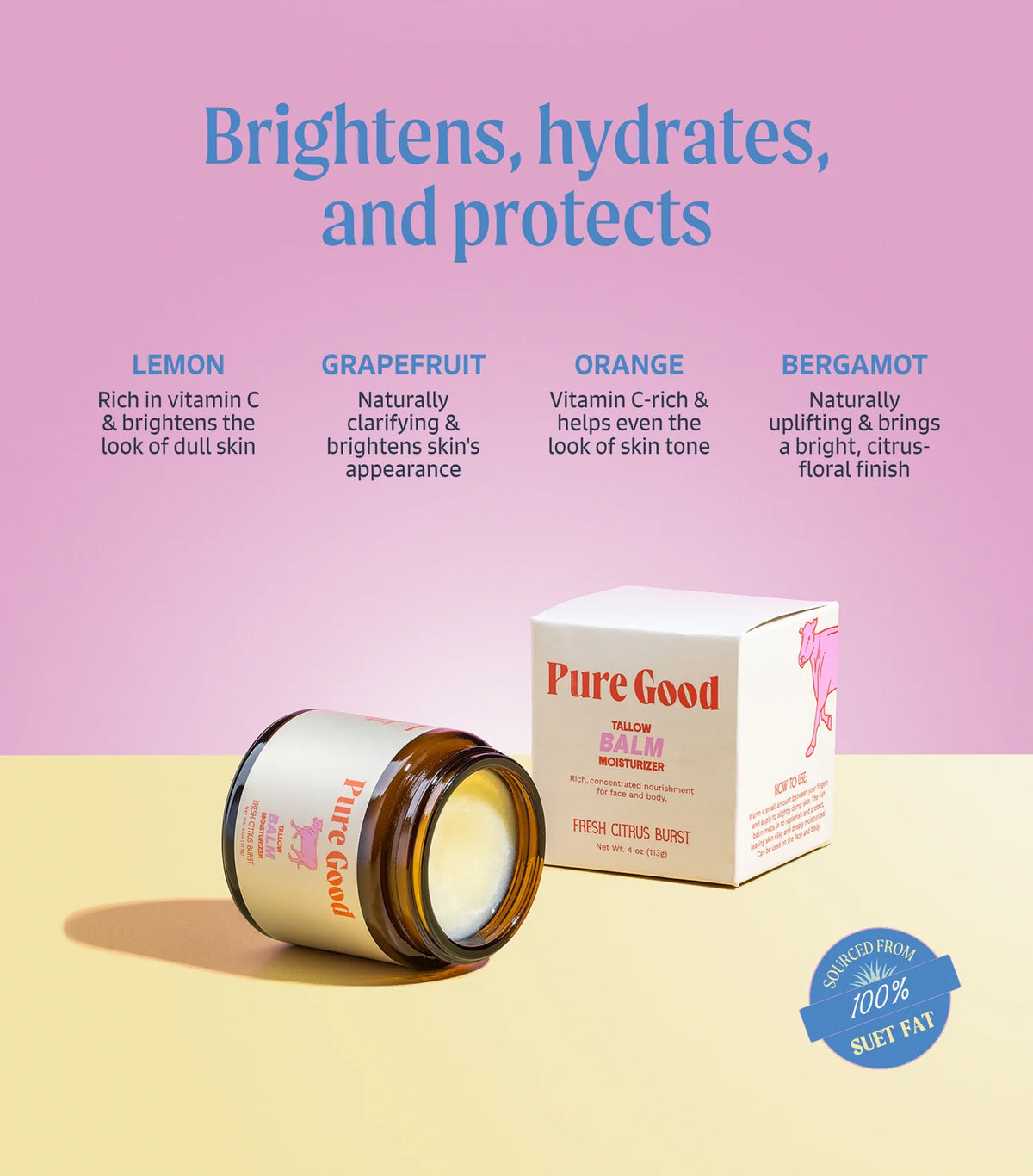 Brightening Duo – Vitamin C Serum + Fresh Citrus Tallow Balm