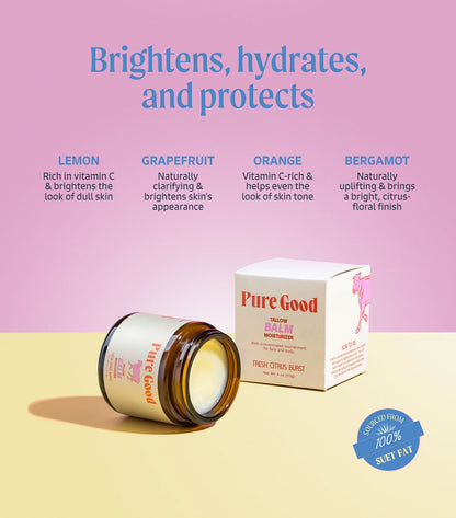 Brightening Duo – Vitamin C Serum + Fresh Citrus Tallow Balm