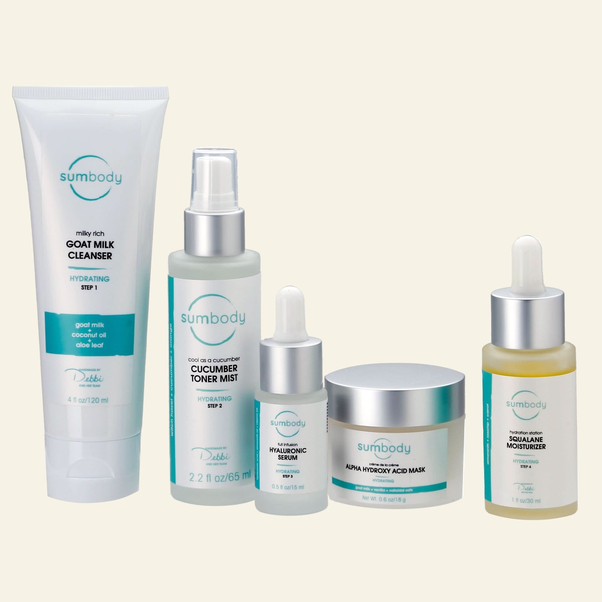 Sumbody Skincare 5 Steps to Perfect Skin Hydrating - Bundle