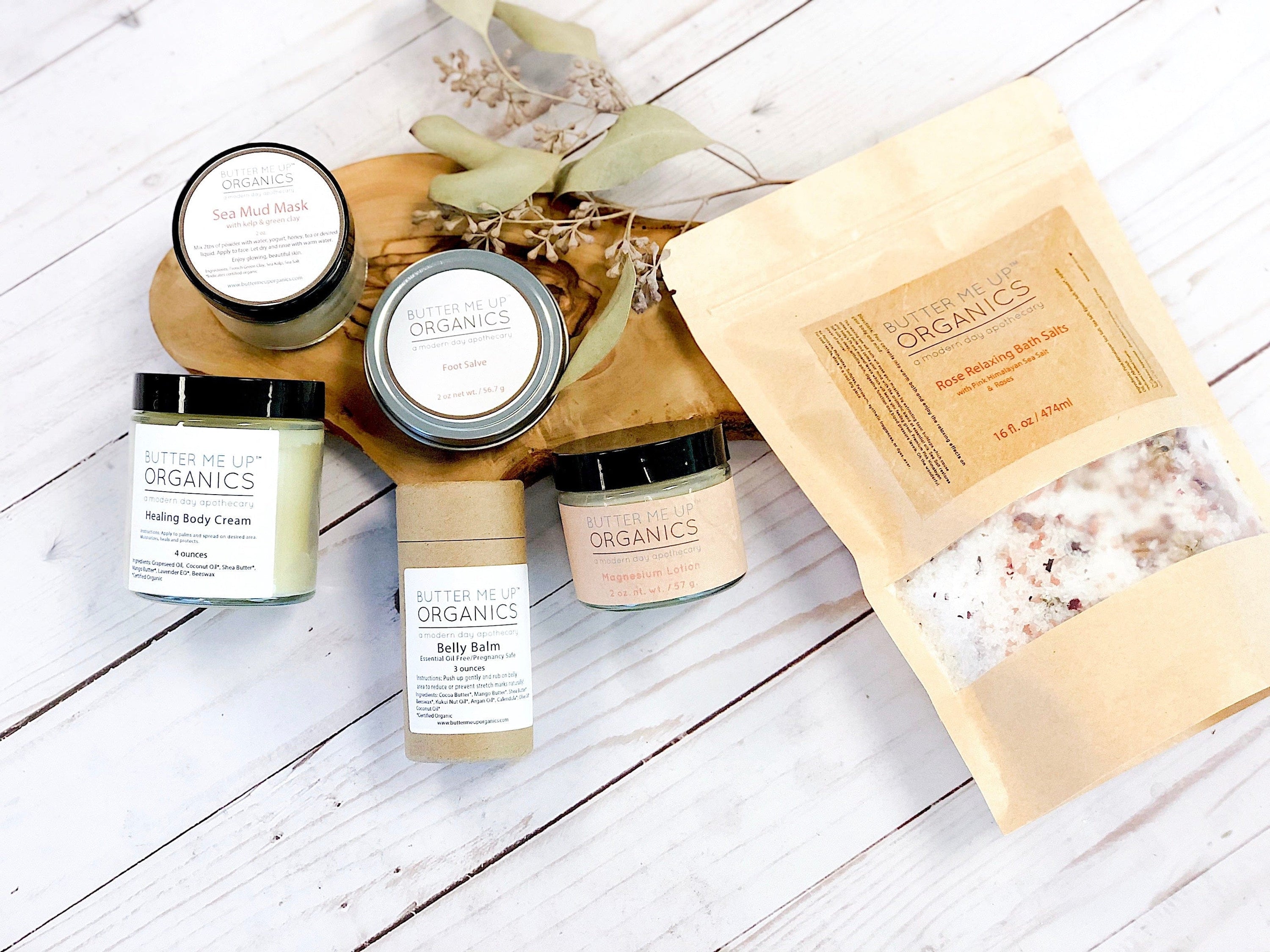 Butter Me Up Organics Body Expectant Mother Comfort Kit / Pregnancy Gift Set