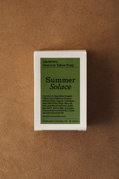 Gardener’s Charcoal Soap – Deep Cleansing Bar | Cedar &amp; Lime - My American Goods