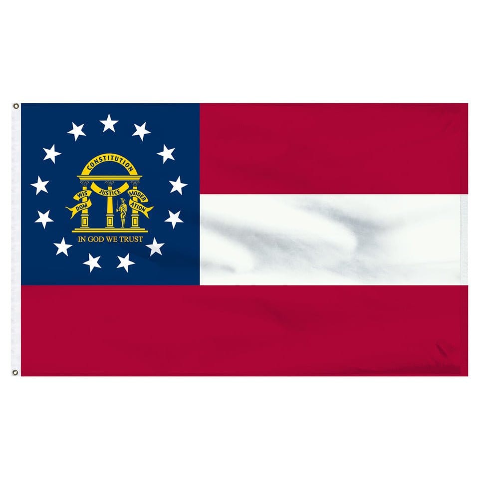 Flags Unlimited USA Nylon State Flags Georgia