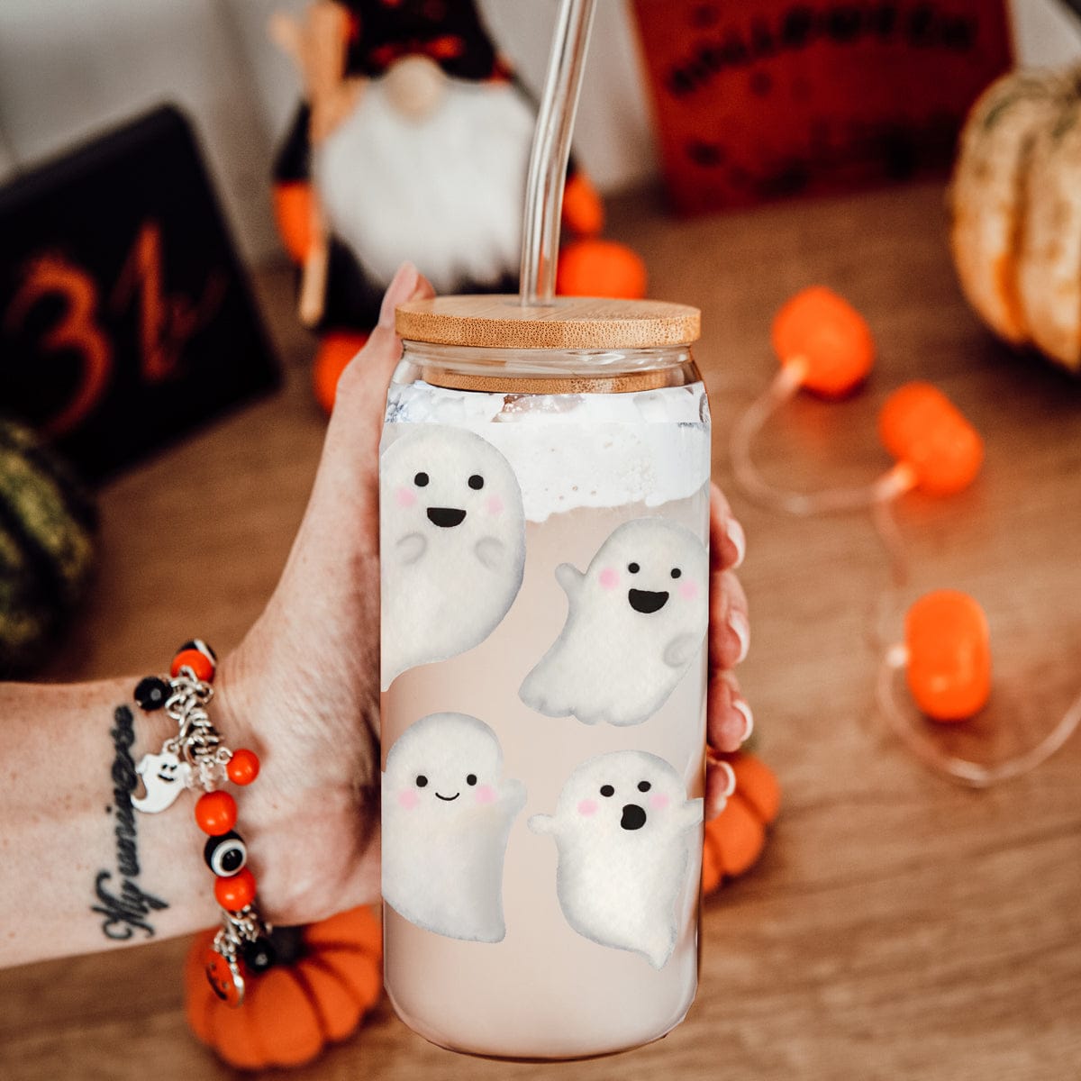 Gia Roma Travel Mug, Coffee Cup, Drinkware Ghostly 20oz