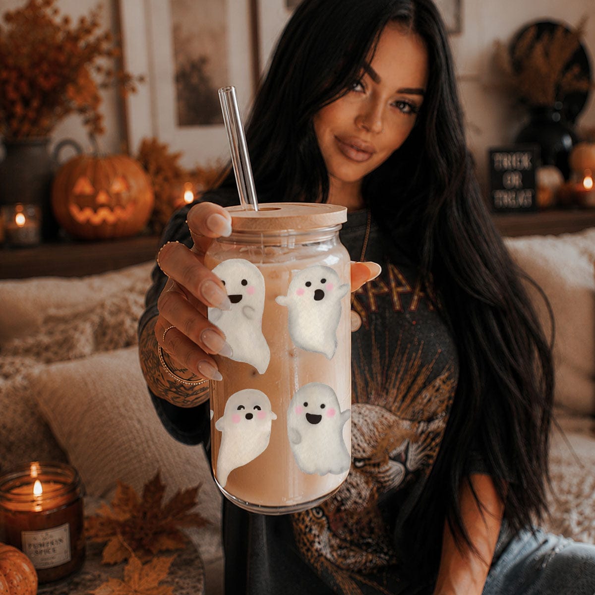 Gia Roma Travel Mug, Coffee Cup, Drinkware Ghostly 20oz