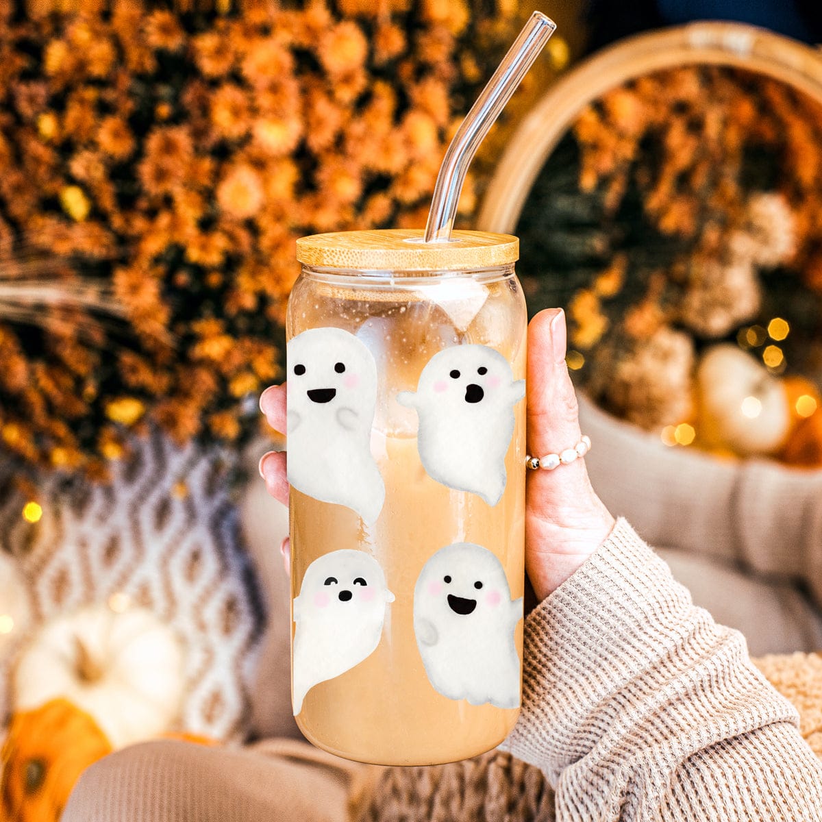Gia Roma Travel Mug, Coffee Cup, Drinkware Ghostly 20oz