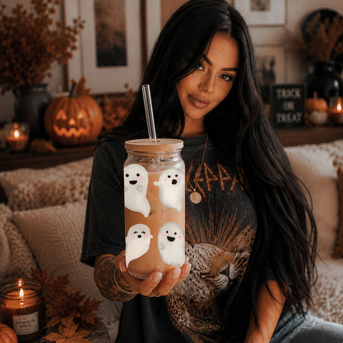 Gia Roma Travel Mug, Coffee Cup, Drinkware Ghostly 20oz