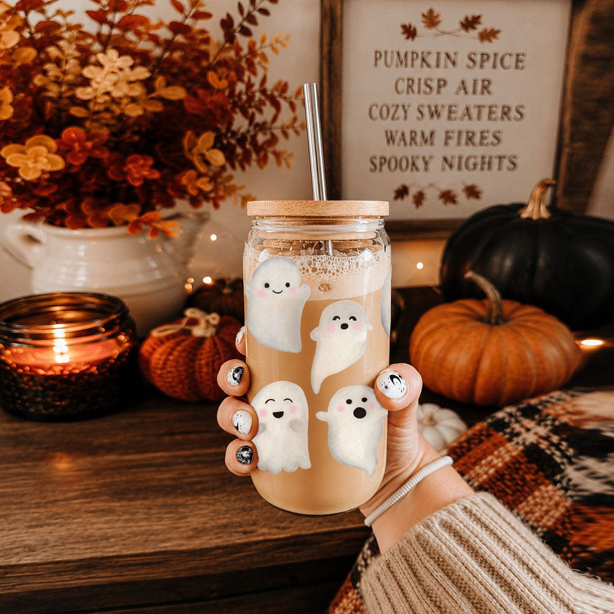 Gia Roma Travel Mug, Coffee Cup, Drinkware Ghostly 20oz