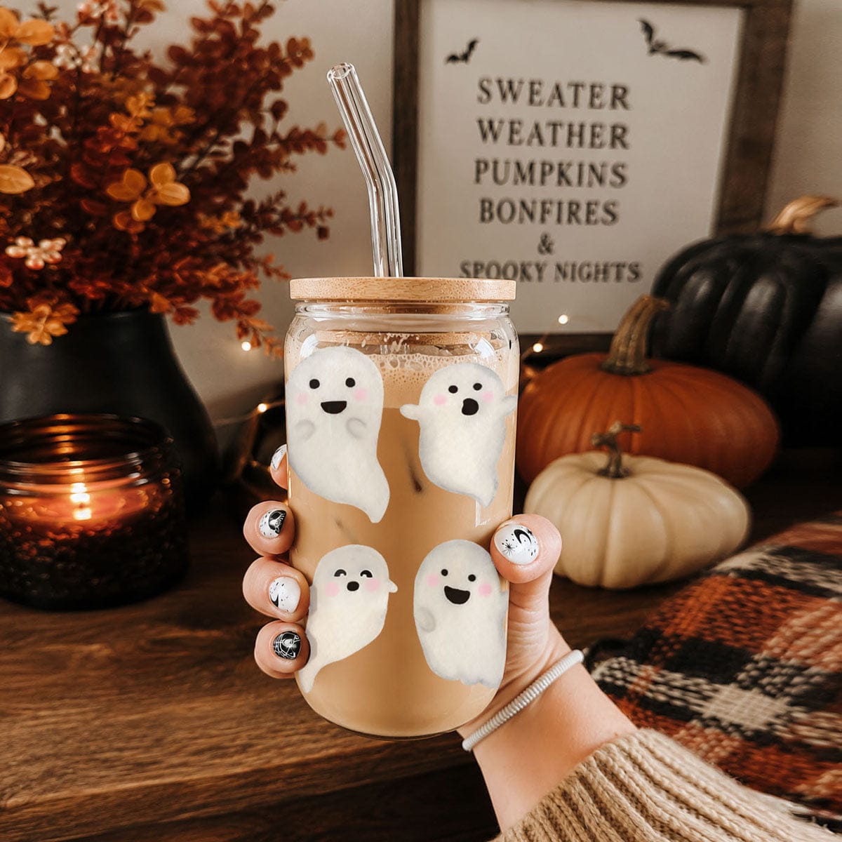 Gia Roma Travel Mug, Coffee Cup, Drinkware Ghostly 20oz