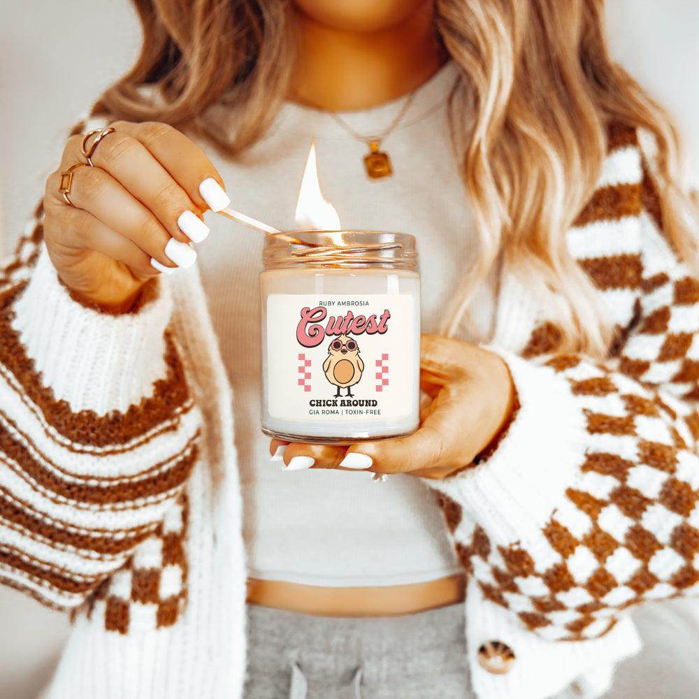 Ruby Ambrosia Candle - Handmade - My American Goods