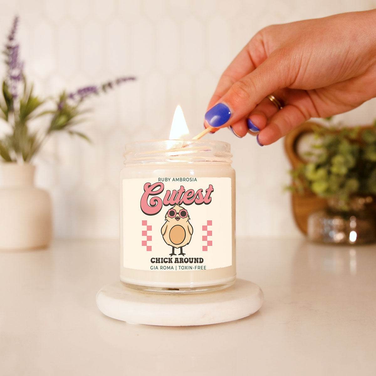 Ruby Ambrosia Candle - Handmade - My American Goods