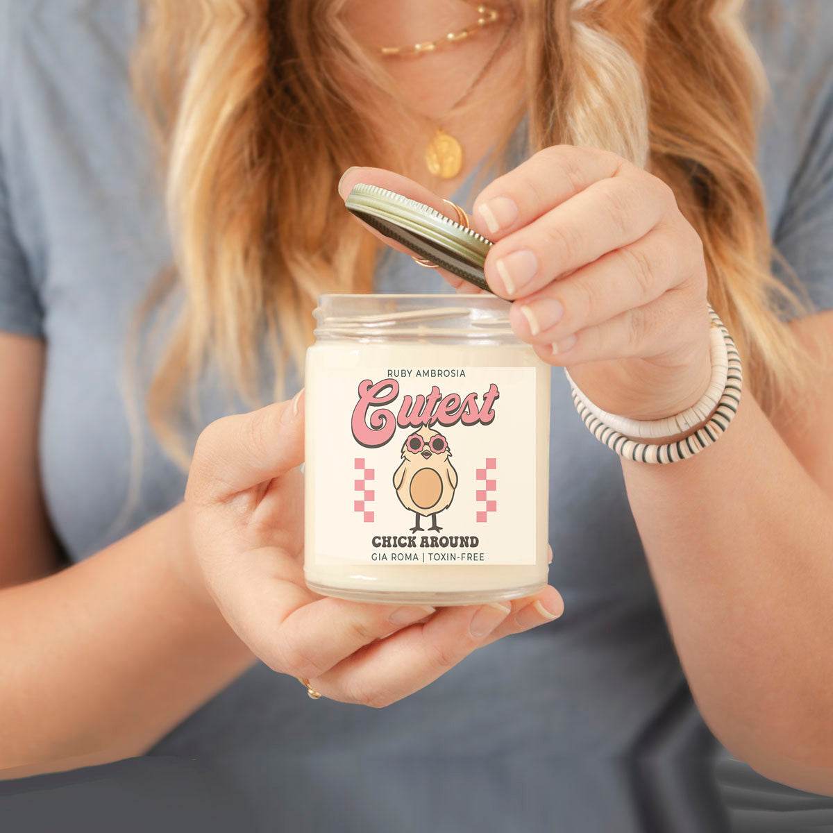Ruby Ambrosia Candle - Handmade - My American Goods