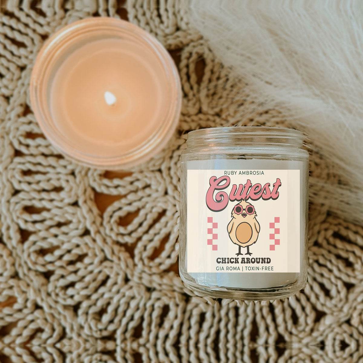 Ruby Ambrosia Candle - Handmade - My American Goods