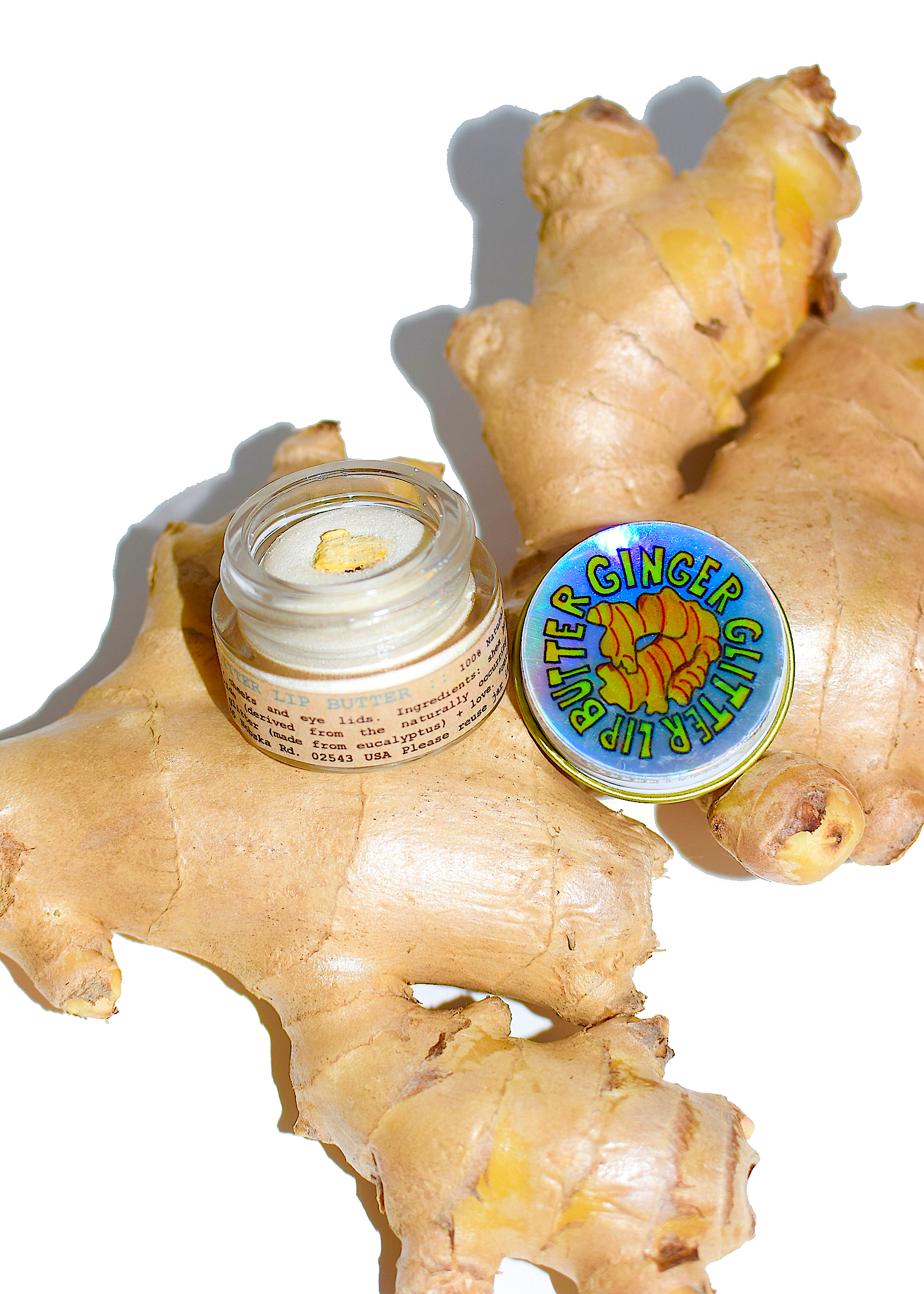 Ginger Glitter Lip Butter - My American Goods
