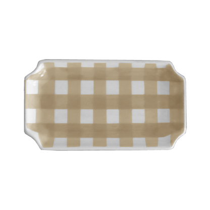 Ruby Clay Company Tray Small / Sand Gingham Trays