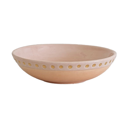 Ruby Clay Company Tray Bowl / Blush Goddess Bowl with 22K Gold Accent