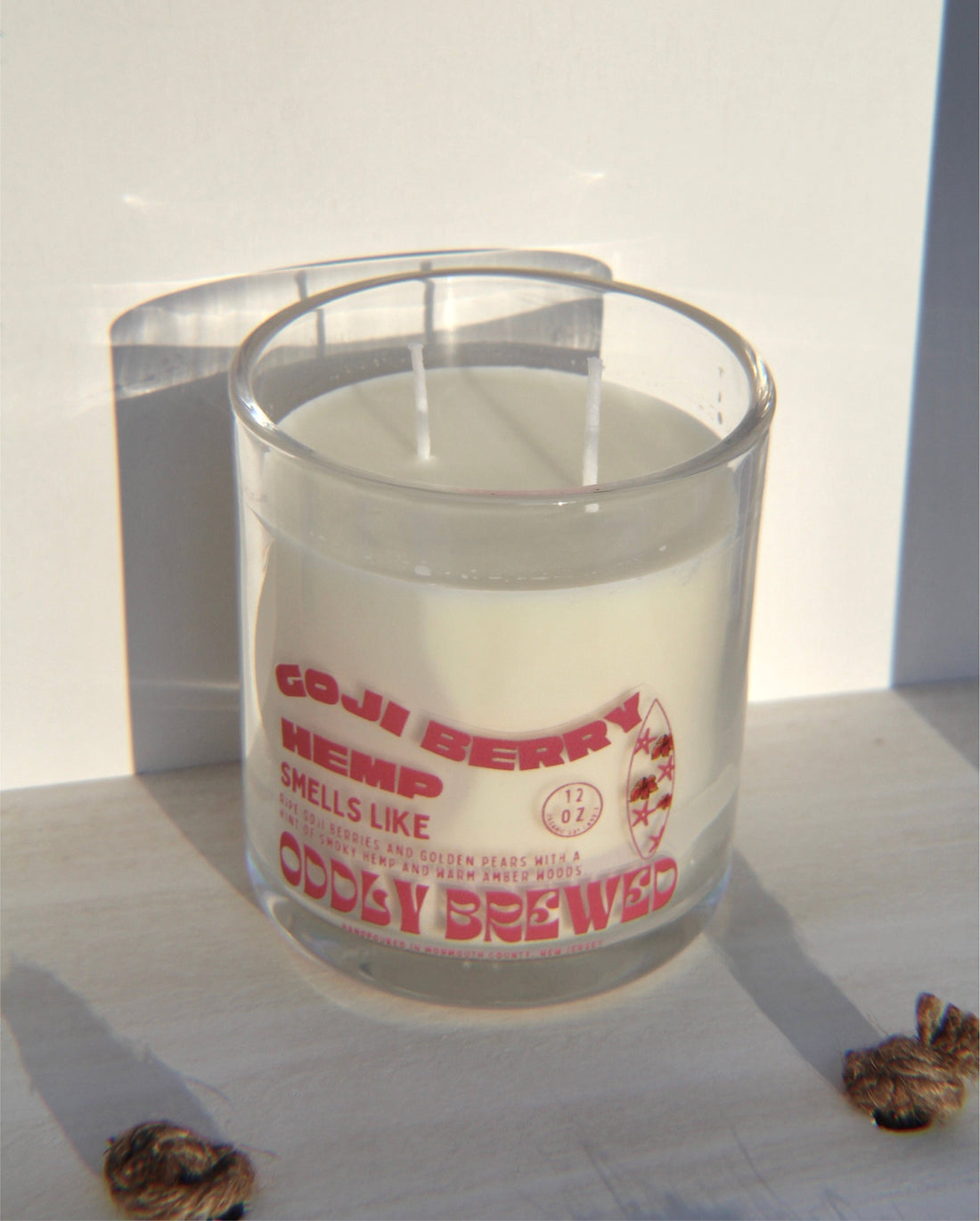 Large Goji Berry &amp; Hemp Soy Candle