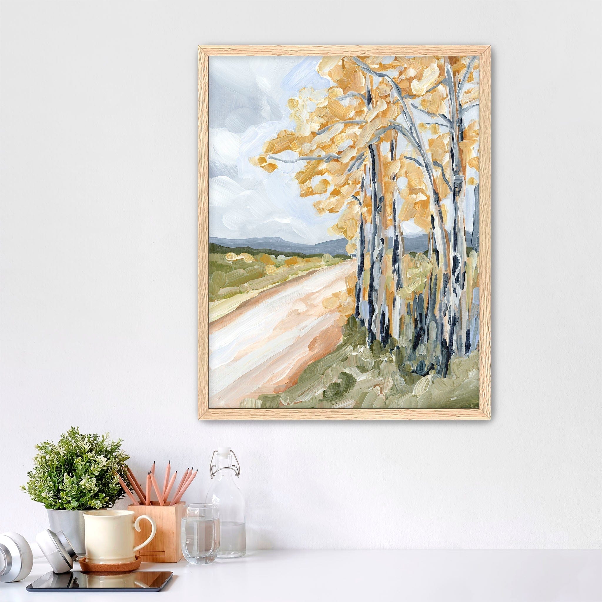 Katie Garrison Art Print Paper Print / 5x7 in / Oak Frame "Golden Afternoon" Art Print