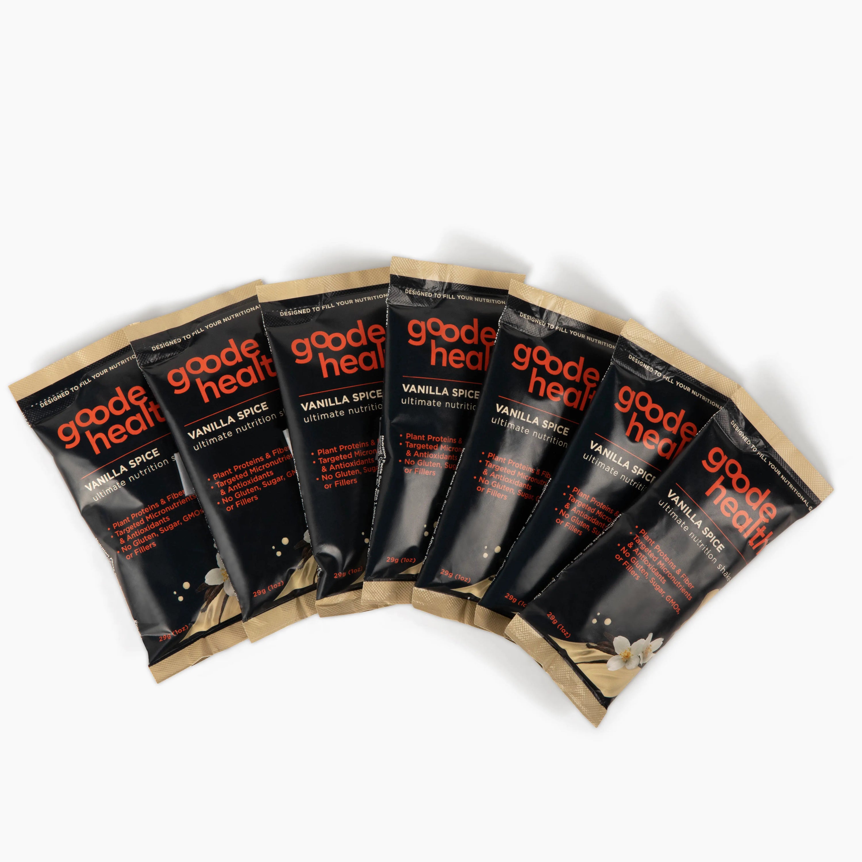 Goode Health Powder Vanilla Spice Goode Health Travel Packs