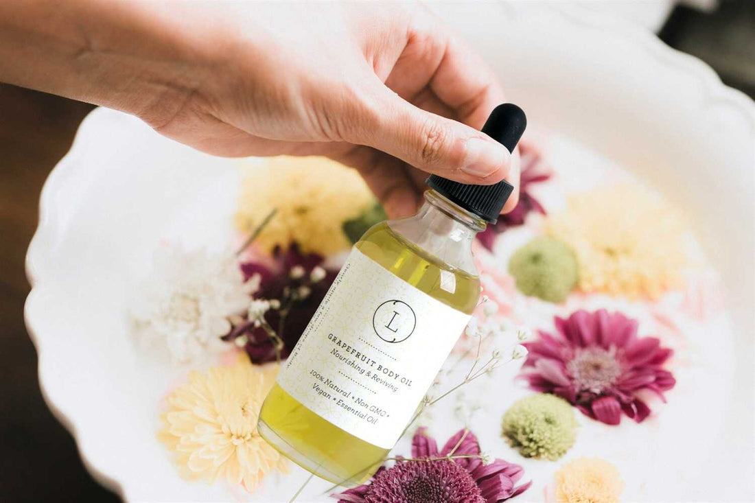 Natural Body Oil, Grapefruit Moisturizing Body Oil - My American Goods