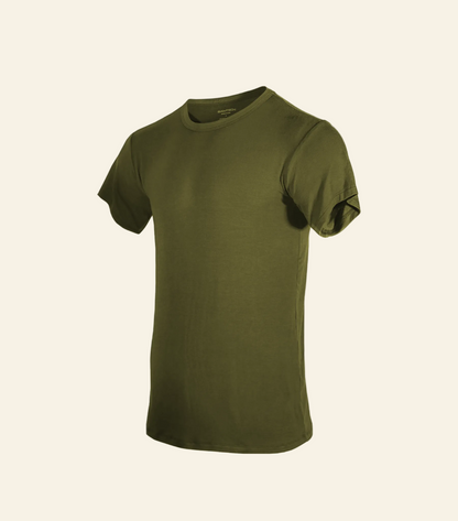 Bamboo Aerotech T-Shirt - Olive Green - My American Goods
