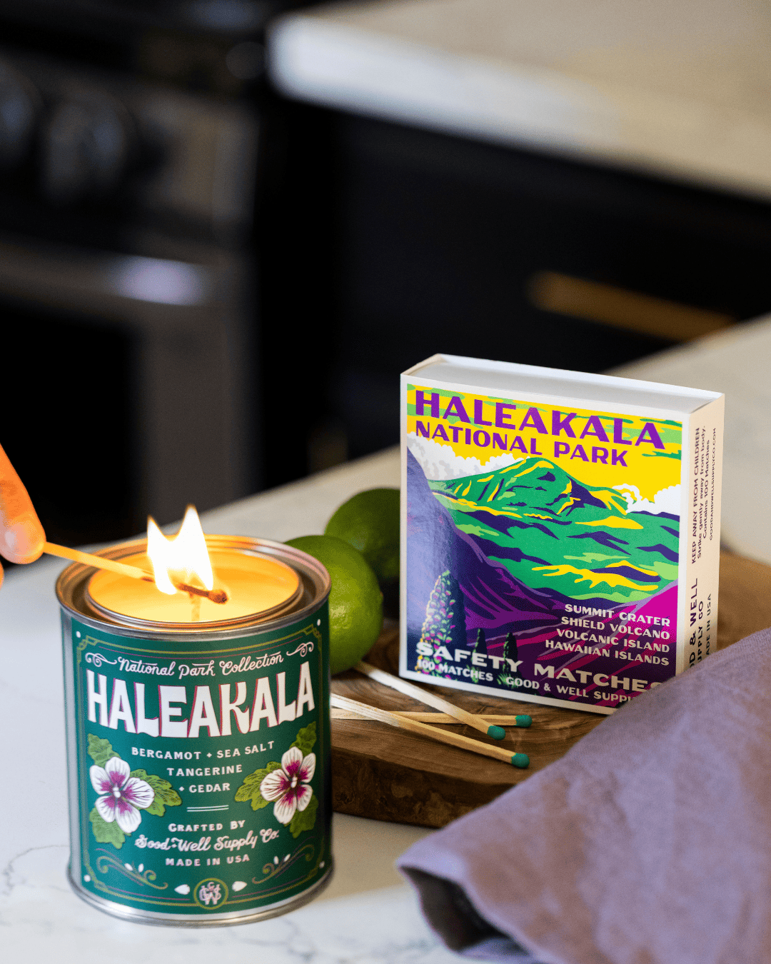 Good &amp; Well Supply Co. Haleakala Vintage National Park Cabin Matches