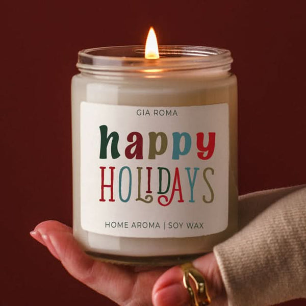 Happy Holiday Candle - My American Goods