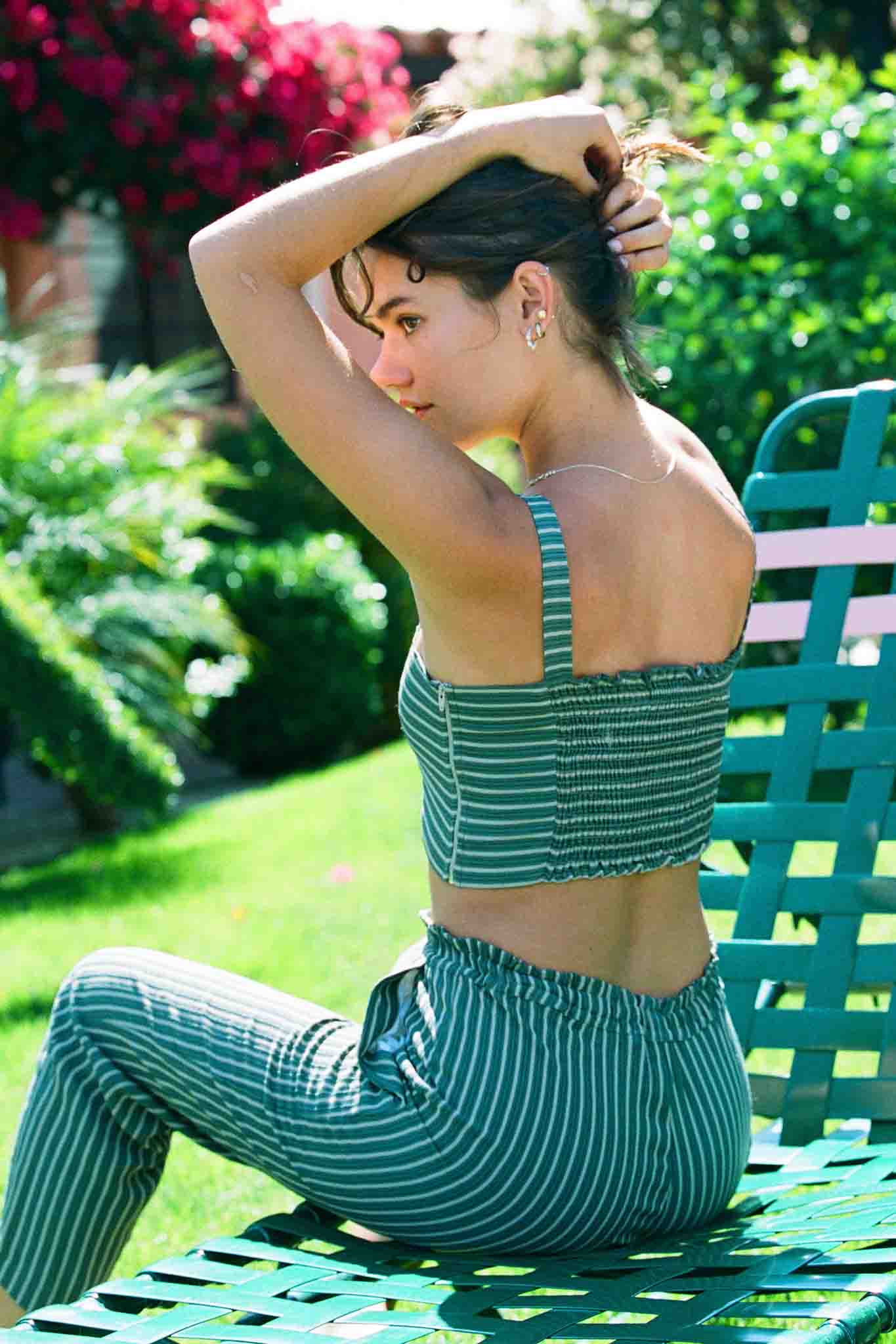 Isajah Cropped Top - Jungle Green