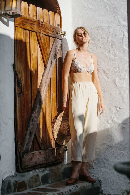 Harper Trousers - Sandy Stripe