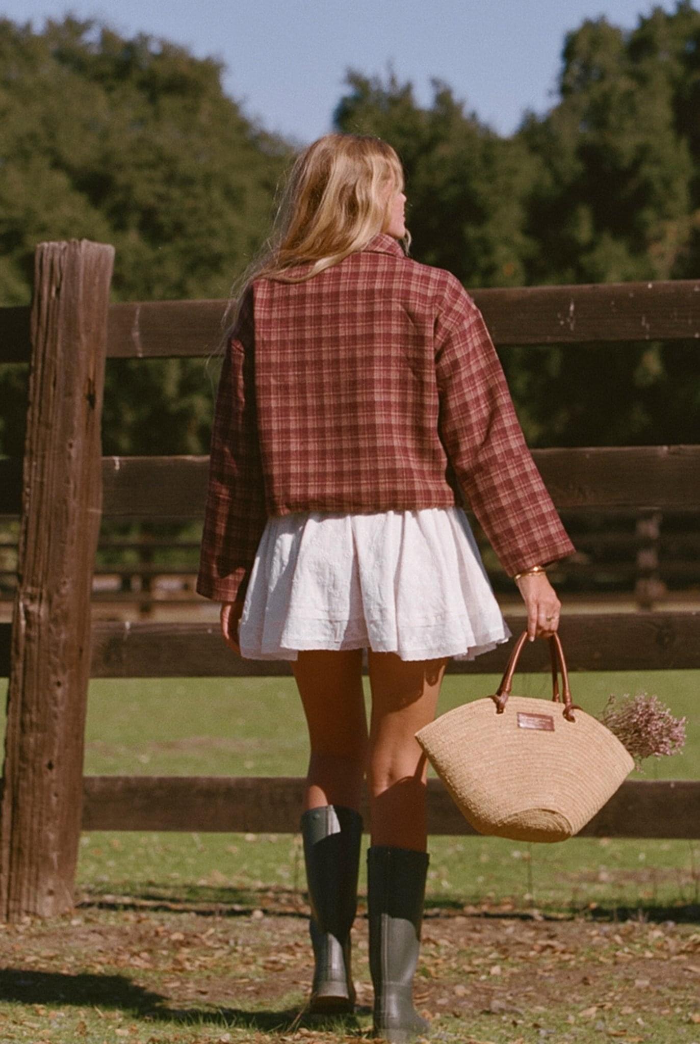 Henry Jacket - Burgundy Plaid