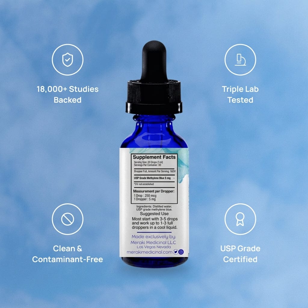 Meraki Blu USP Grade Methylene Blue 150mg