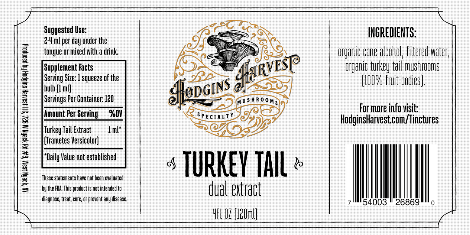 Turkey Tail Dual Extract Tincture - My American Goods