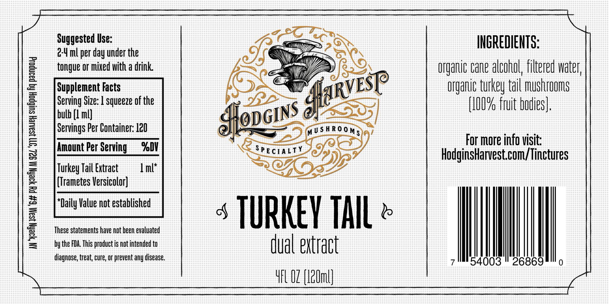Turkey Tail Dual Extract Tincture - My American Goods