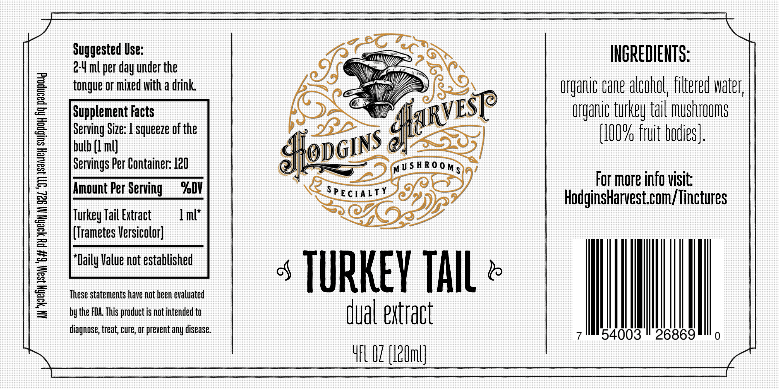 Turkey Tail Dual Extract Tincture - My American Goods