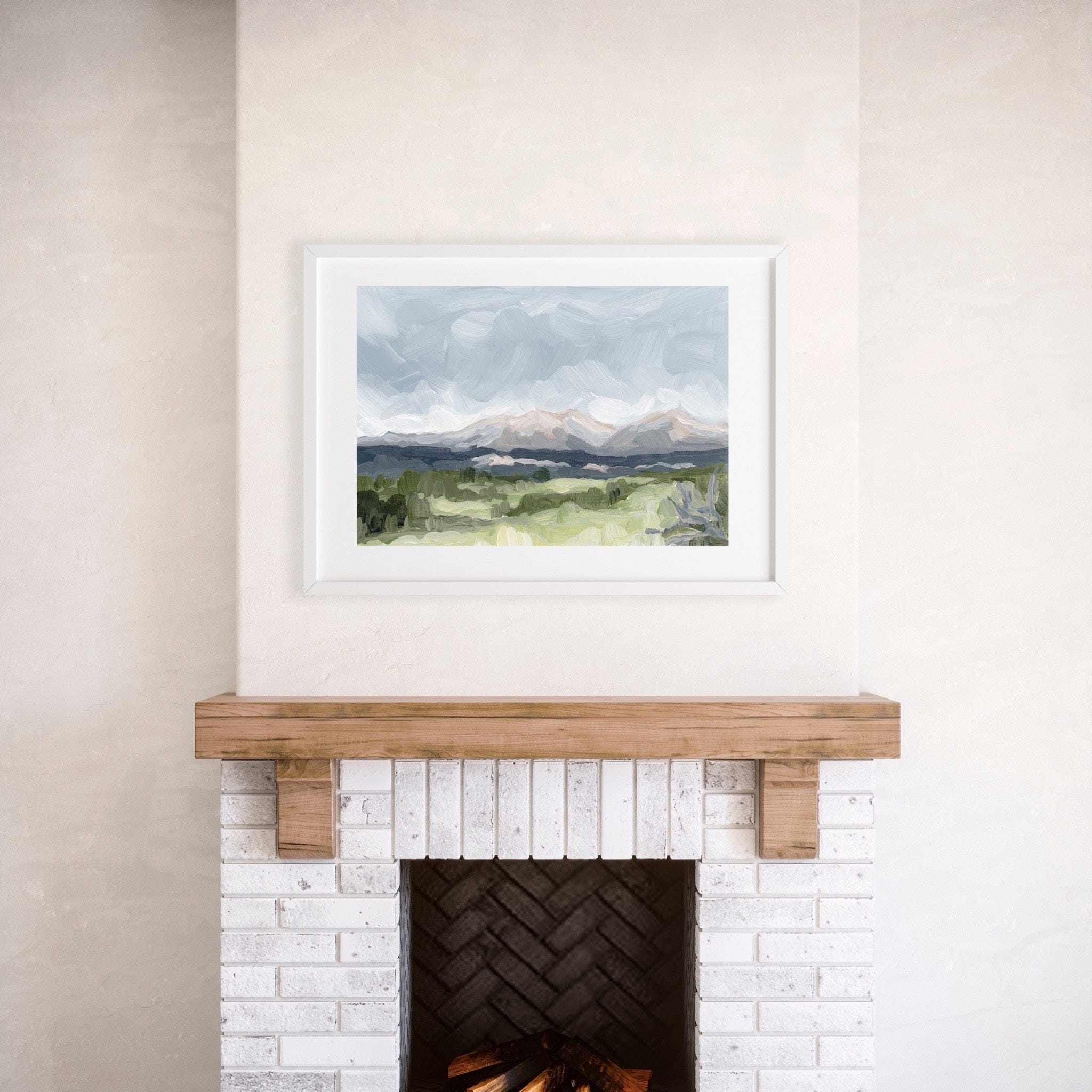 Katie Garrison Art Print "Home in the Valley" Art Print