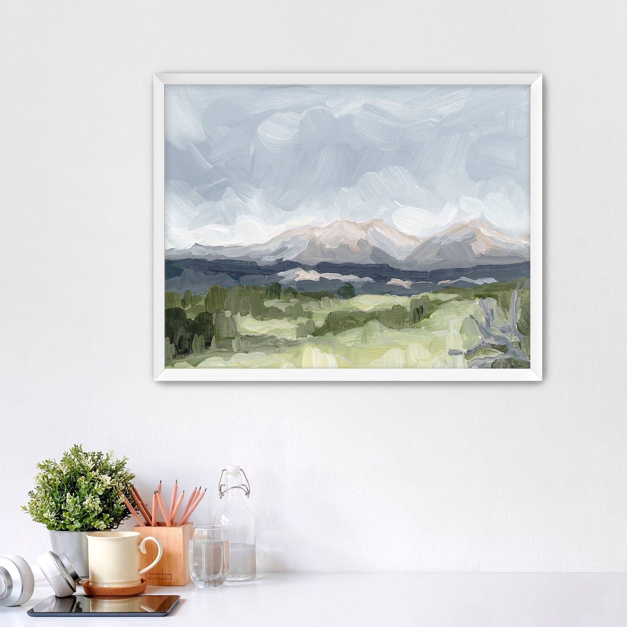 Katie Garrison Art Print Paper Print / 5x7 in / White Frame "Home in the Valley" Art Print
