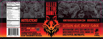 Killer Bee - Fire Honey - All Natural - Hot Honey - My American Goods