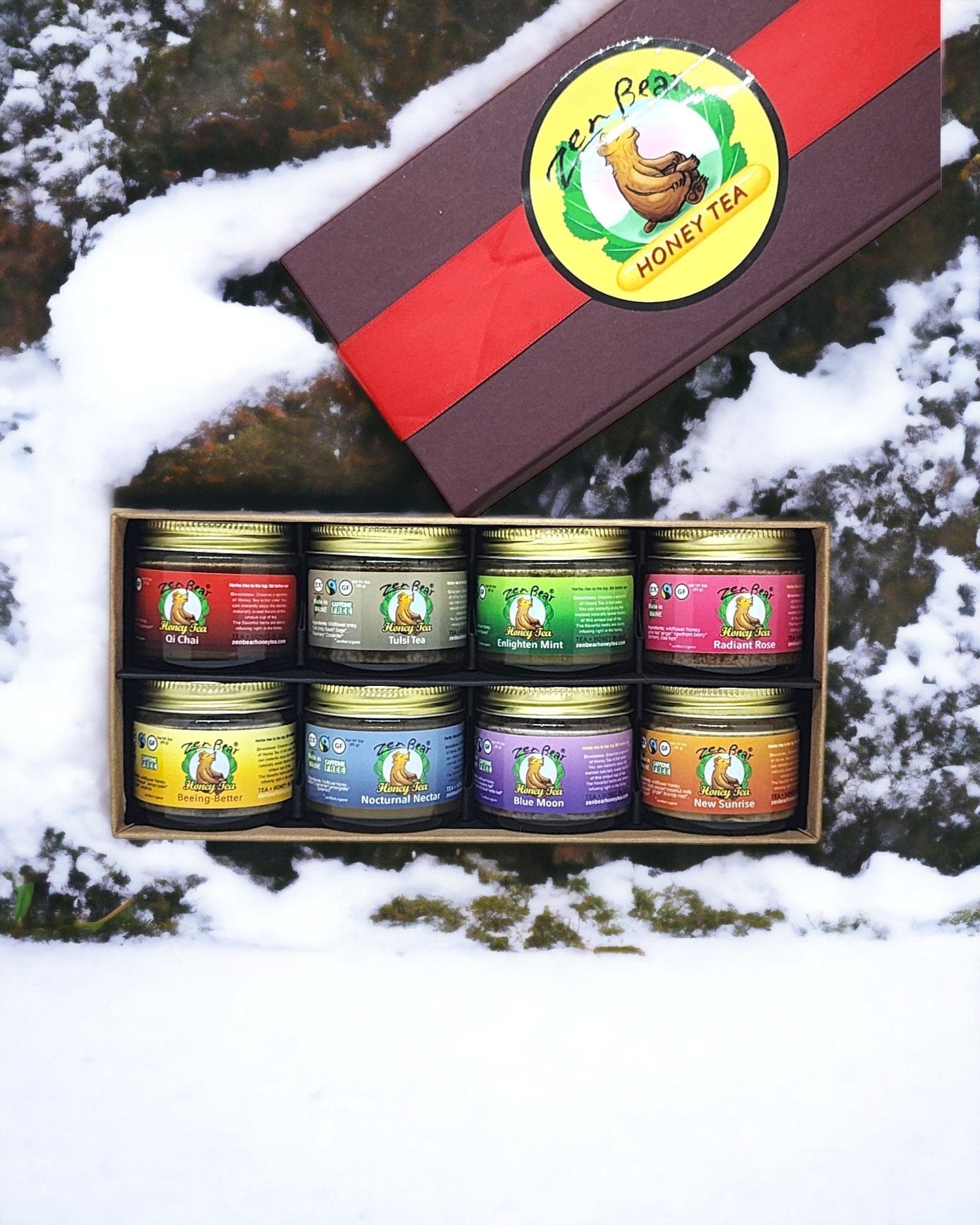 Honey Tea Gift Box – 8 Natural Blends