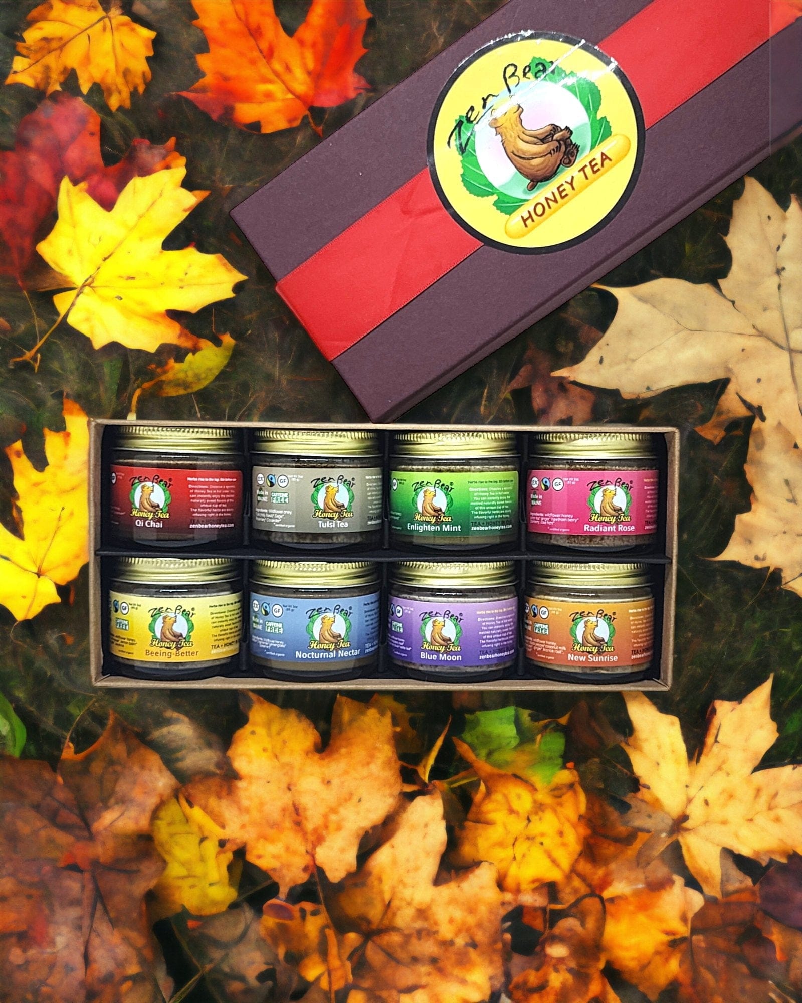 Honey Tea Gift Box – 8 Natural Blends