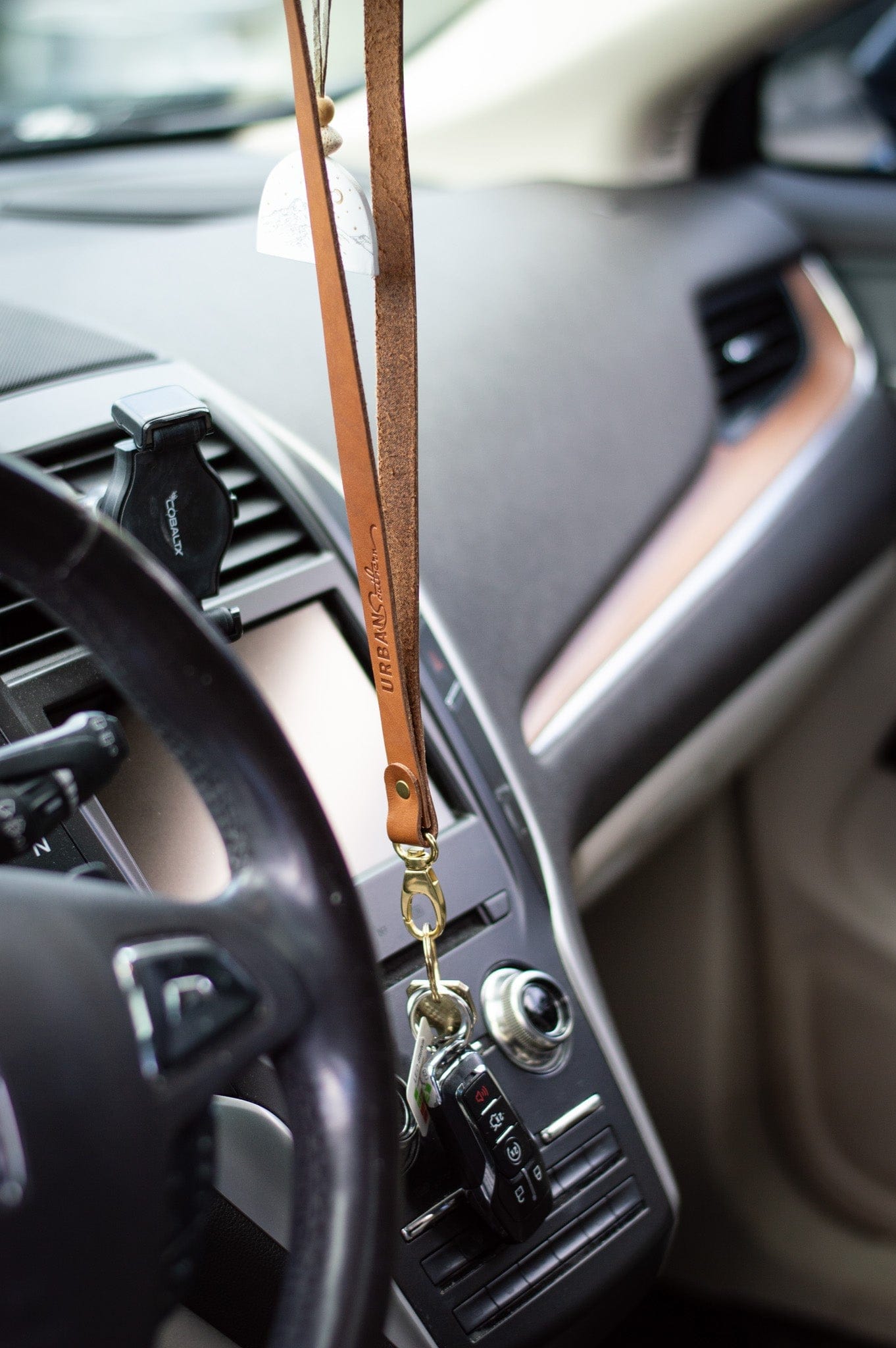 Urban Southern Accessories Honey Leather Lanyard