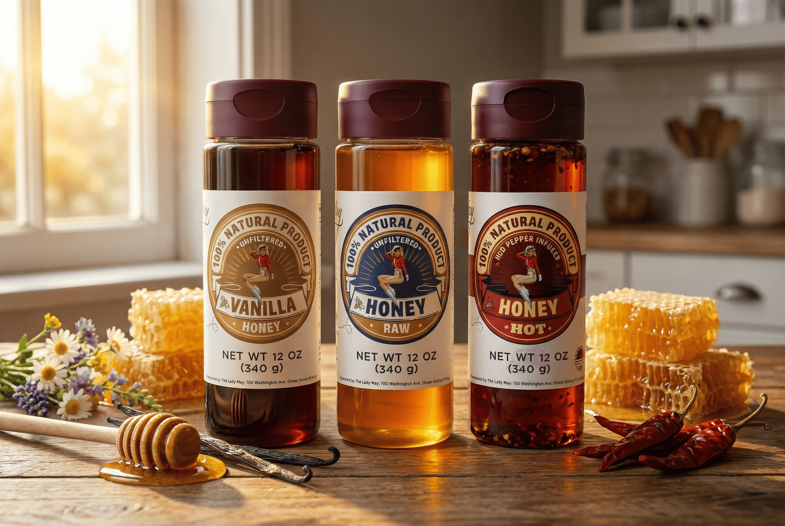 The Lady May Honey Gift Sets Honey Trio Gift Bundle